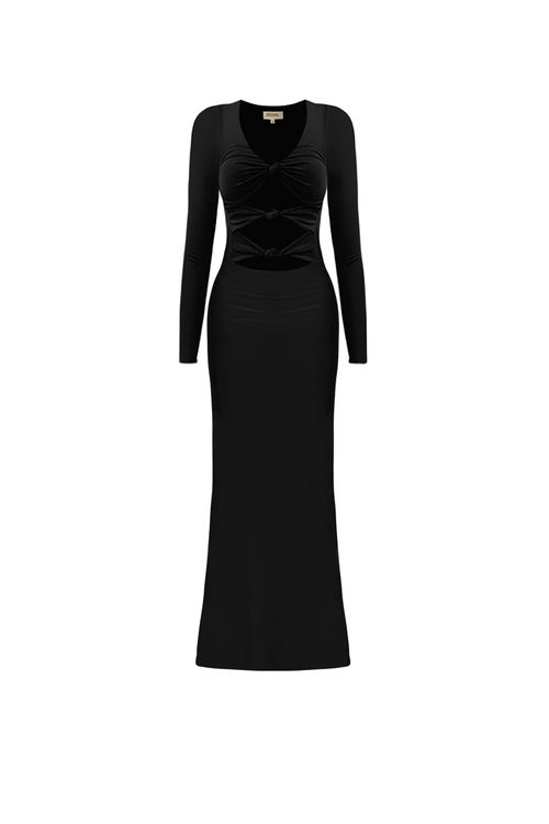 Vestido Largo Duna Negro