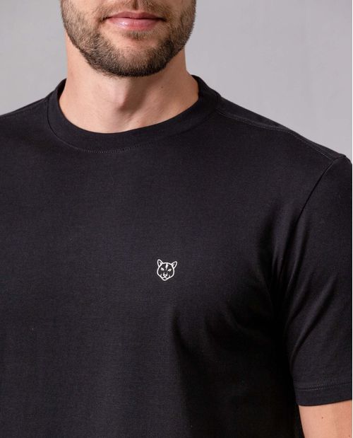 Camiseta manga corta con puma estampado para hombre