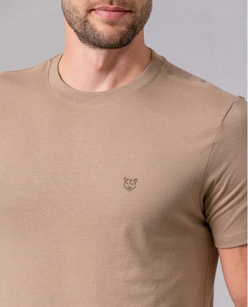 Camiseta manga corta con puma estampado para hombre