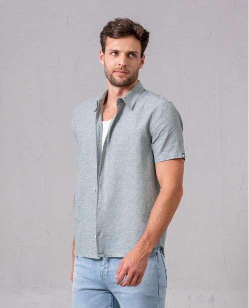 Camisa manga corta para hombre