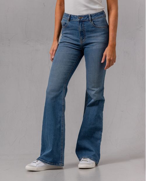 Jean Flare tono oscuro para mujer