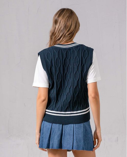 Chaleco tejido para mujer