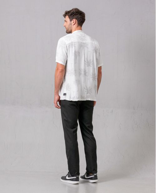 Pantalón clásico negro para hombre
