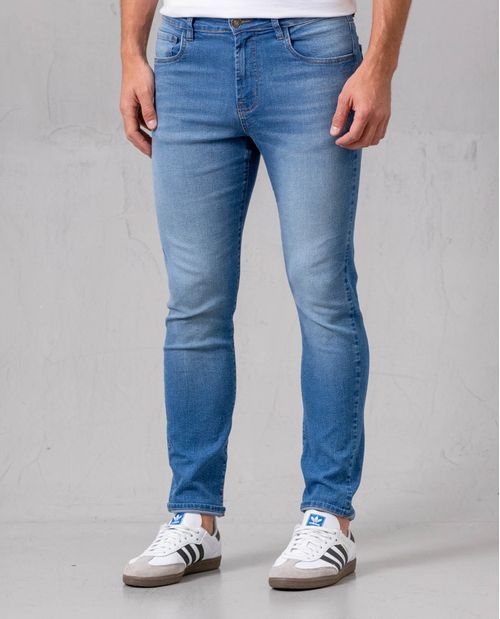 Jean Super Slim azul medio para hombre