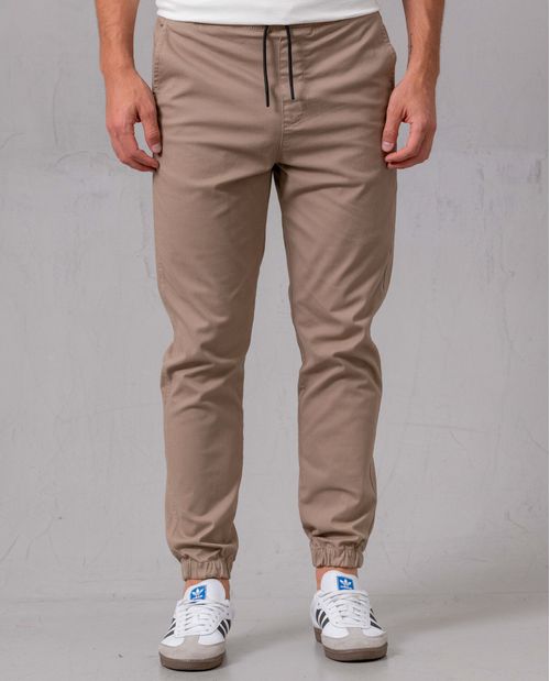 Pantalón con pretina y bota elástica para hombre
