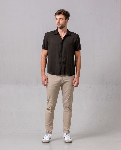 Camisa clásica de manga corta para hombre