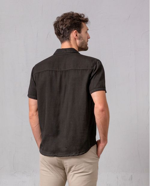 Camisa clásica de manga corta para hombre