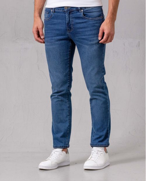 Jean Straight cinco bolsillos para hombre