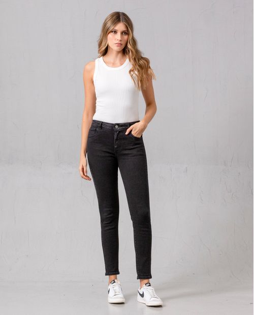 Jean Magic Up black denim para mujer