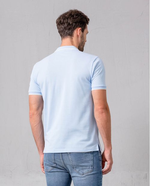 Polo manga corta con puma estampado para hombre