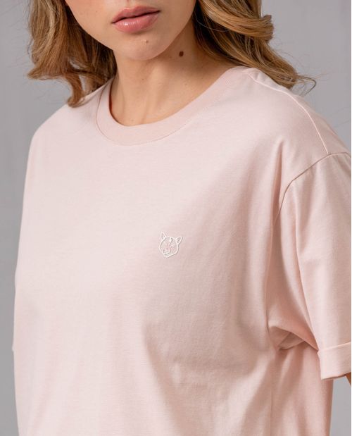 Camiseta básica con puma estampado para mujer