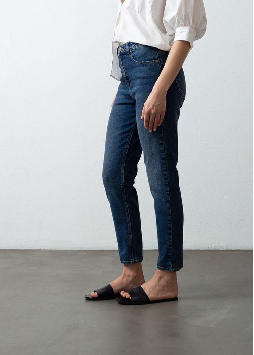 Jean Push Up de largo cropped