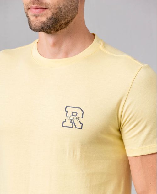Camiseta básica con estampado para hombre