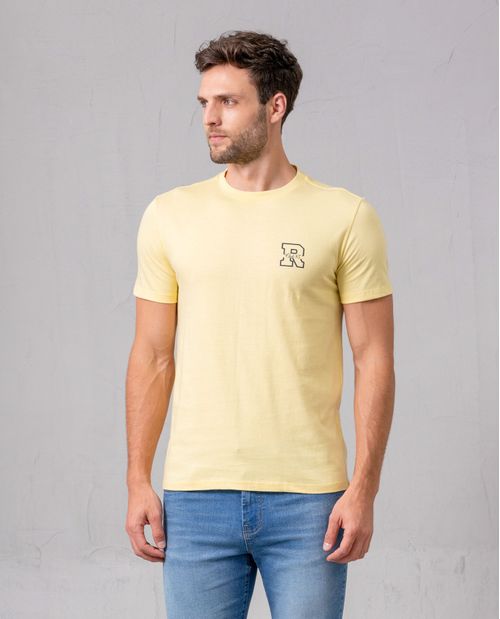 Camiseta básica con estampado para hombre