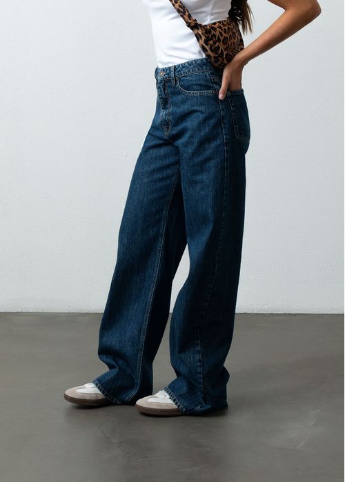Jean Wide Leg de bota amplia