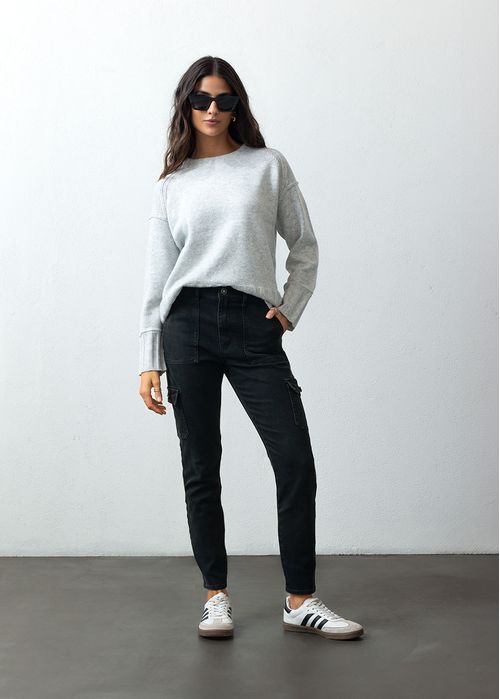 Jean Skinny con bolsillos de parche